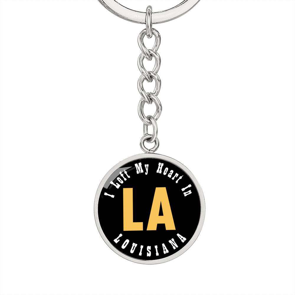 Heart In Louisiana - Luxury Keychain