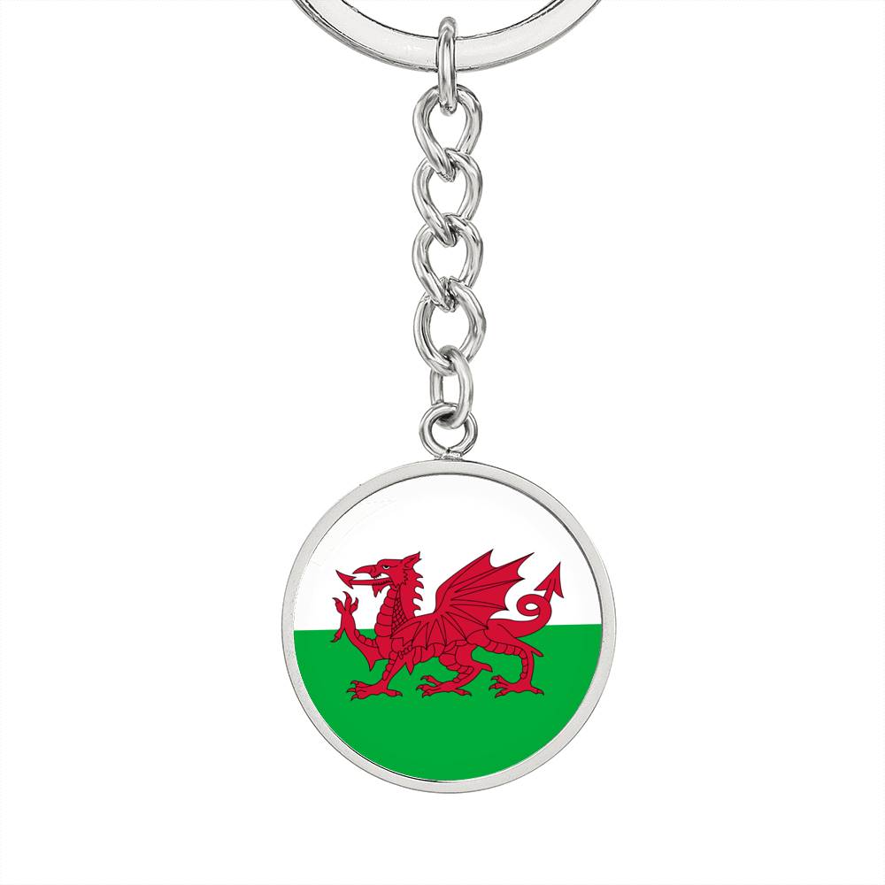 Welsh Flag - Luxury Keychain