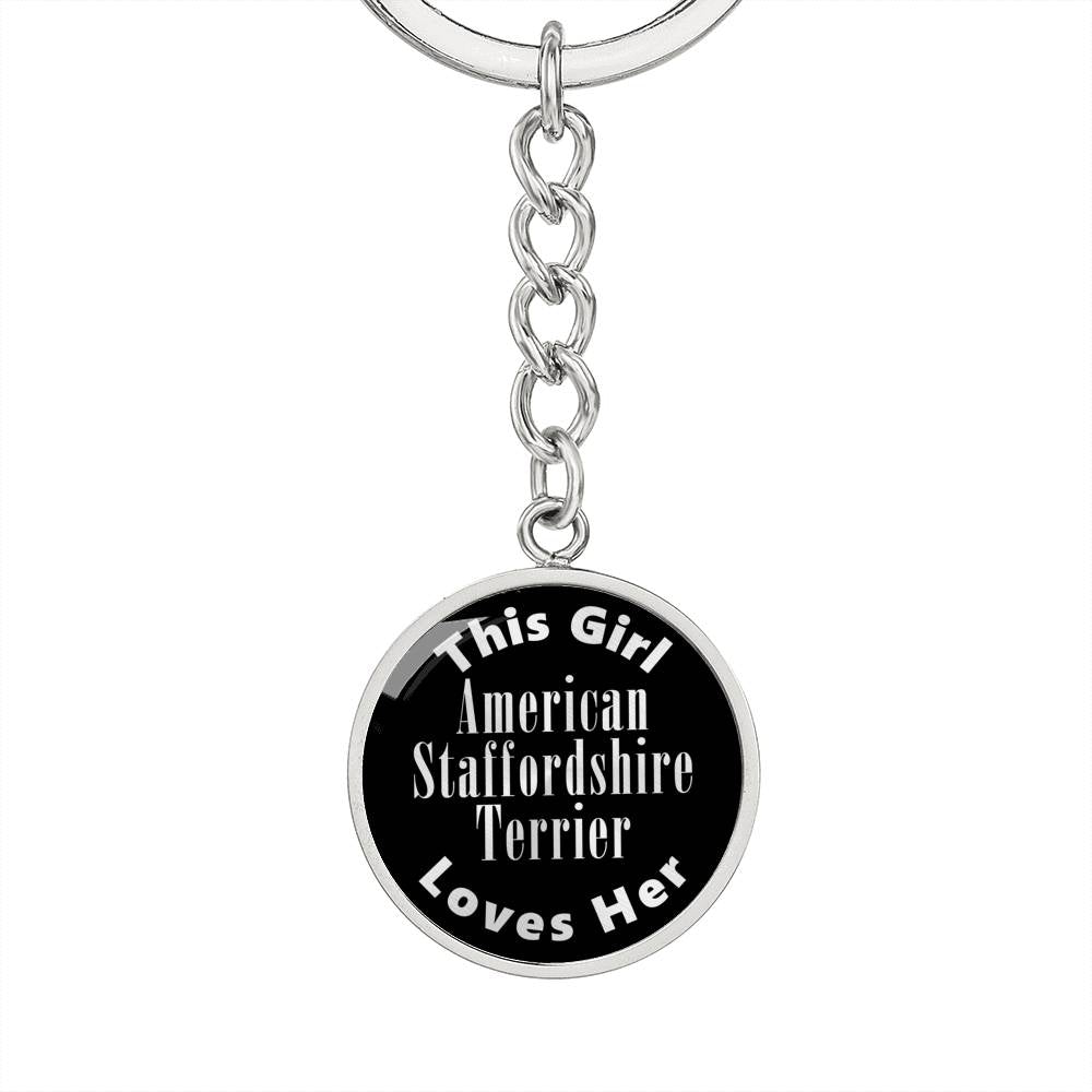 American Staffordshire Terrier v2 - Luxury Keychain