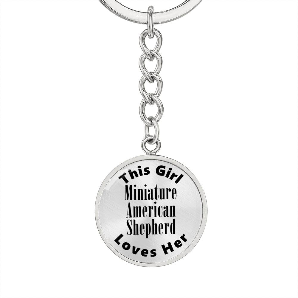 Miniature American Shepherd - Luxury Keychain