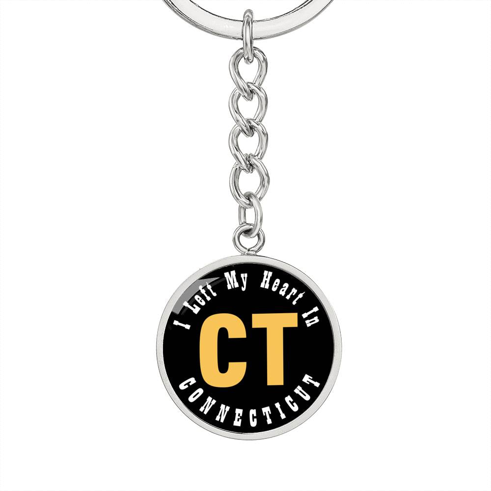 Heart In Connecticut - Luxury Keychain