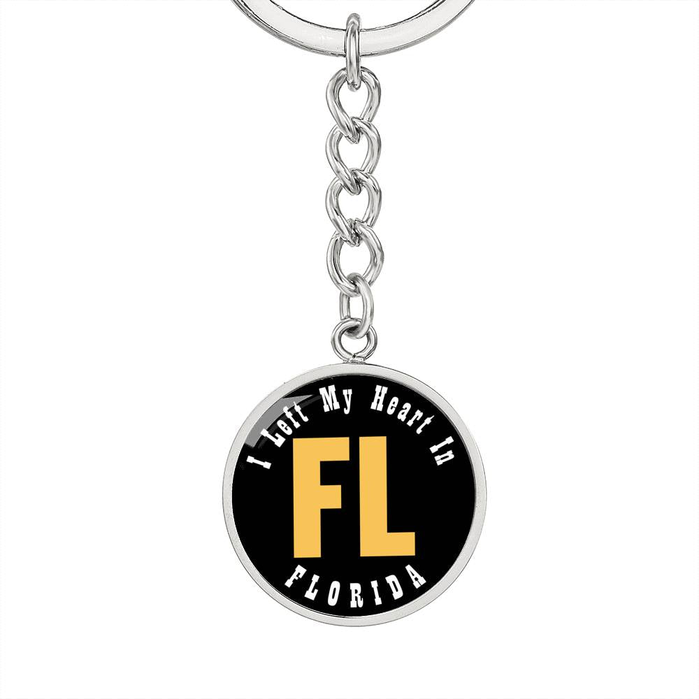 Heart In Florida - Luxury Keychain