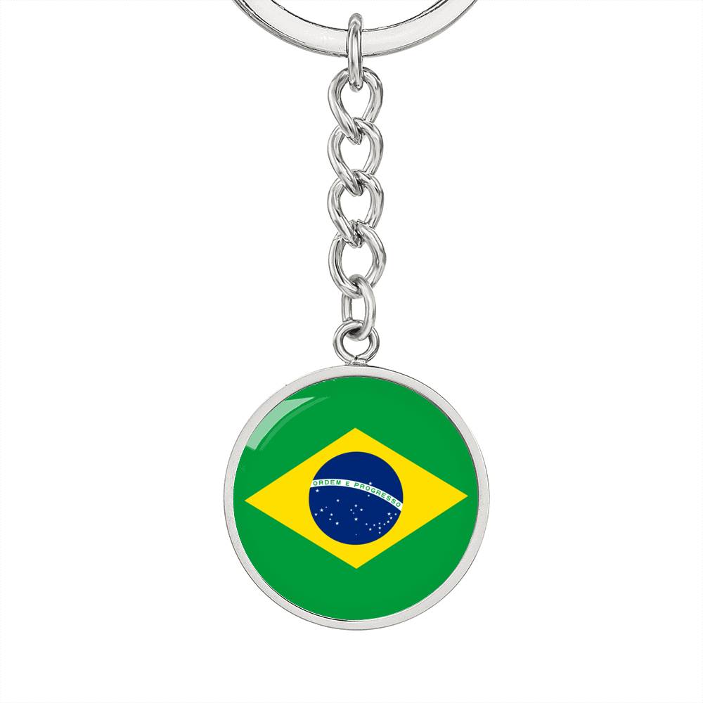 Brazilian Flag - Luxury Keychain