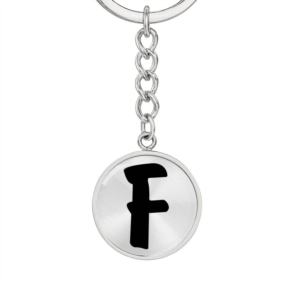 Initial F v1b - Luxury Keychain