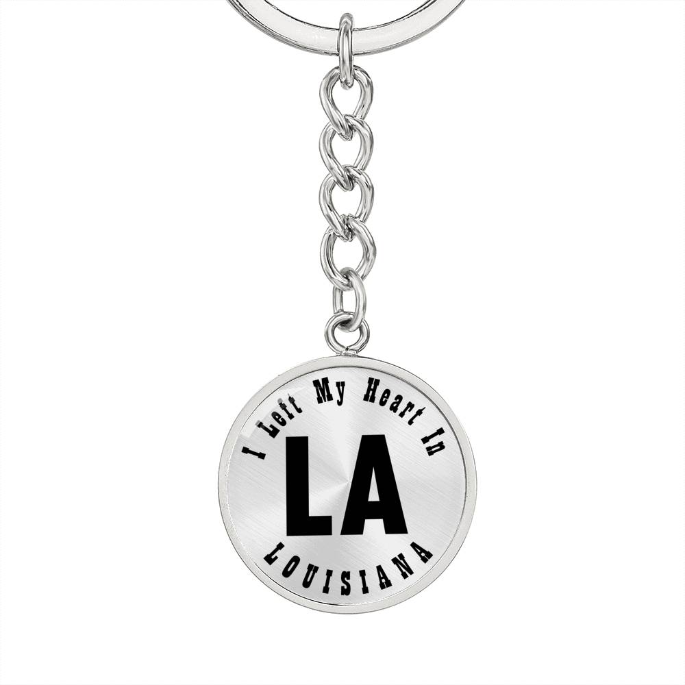 Heart In Louisiana v01 - Luxury Keychain