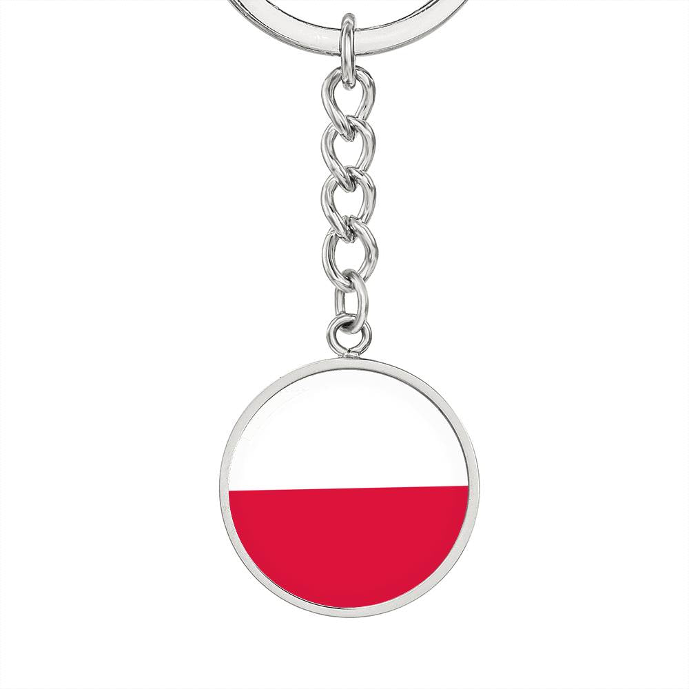 Polish Flag - Luxury Keychain