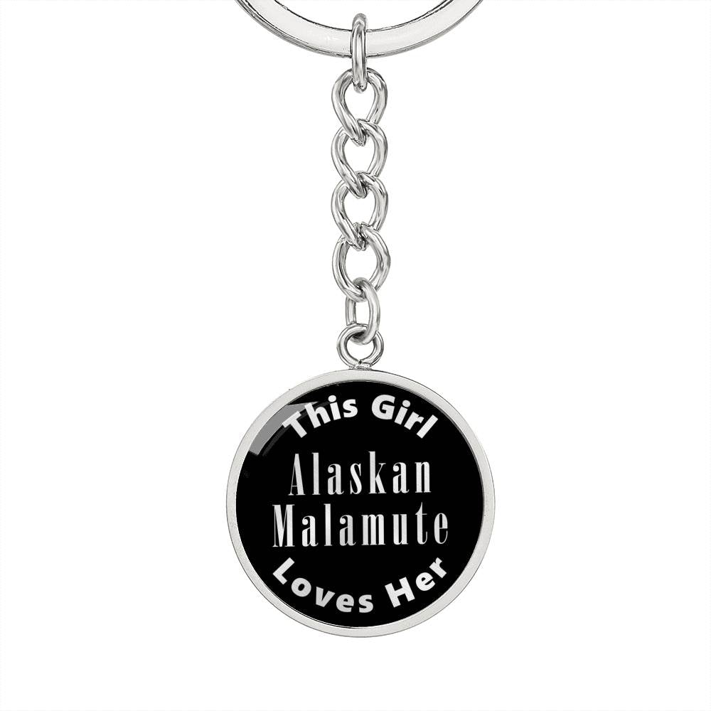 Alaskan Malamute v2 - Luxury Keychain