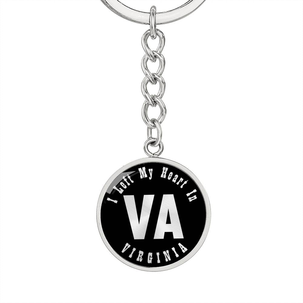 Heart In Virginia v02 - Luxury Keychain