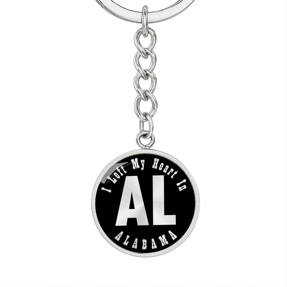 Heart In Alabama v02 - Luxury Keychain