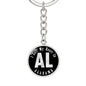 Heart In Alabama v02 - Luxury Keychain