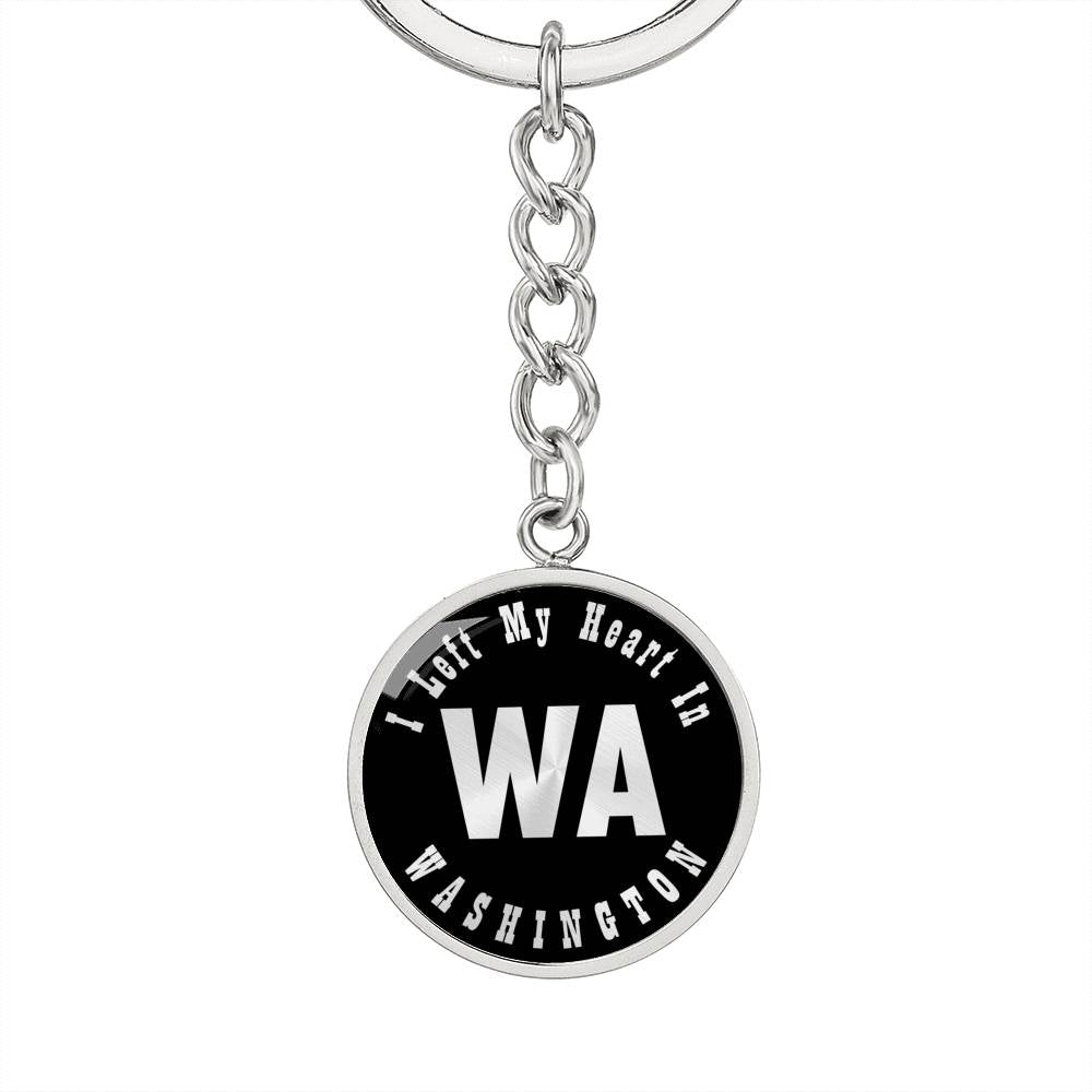 Heart In Washington v02 - Luxury Keychain