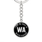 Heart In Washington v02 - Luxury Keychain