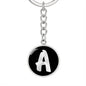 Initial A v2b - Luxury Keychain