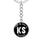 Heart In Kansas v02 - Luxury Keychain