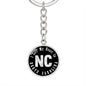 Heart In North Carolina v02 - Luxury Keychain