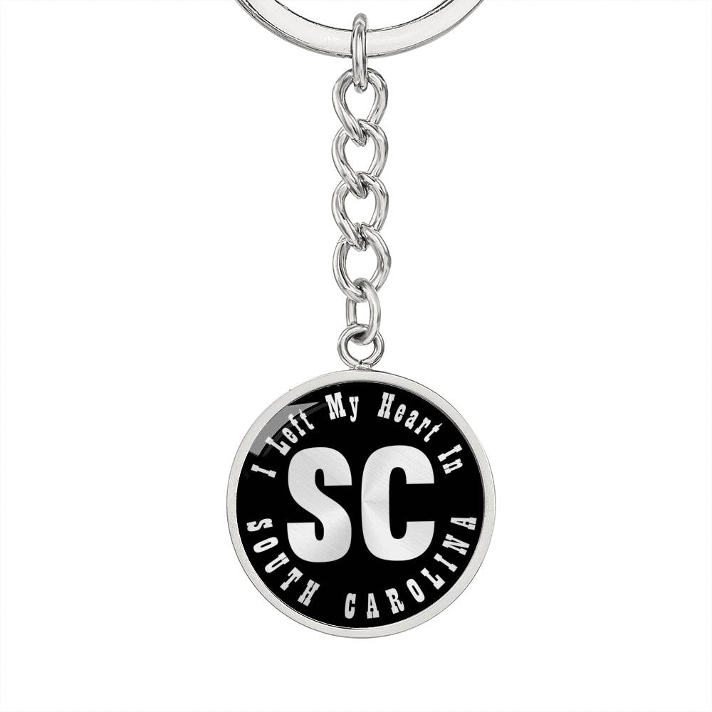 Heart In South Carolina v02 - Luxury Keychain