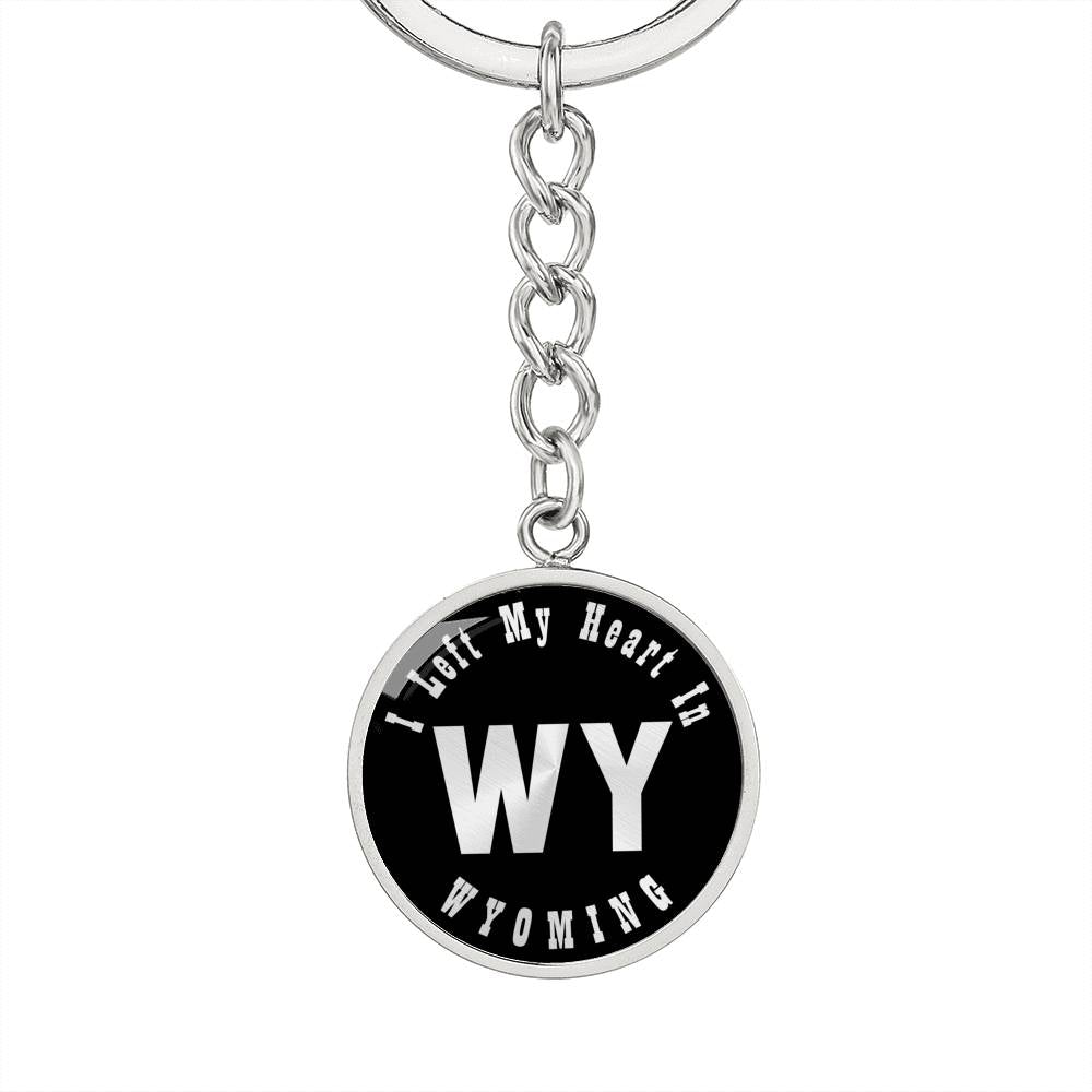Heart In Wyoming v02 - Luxury Keychain