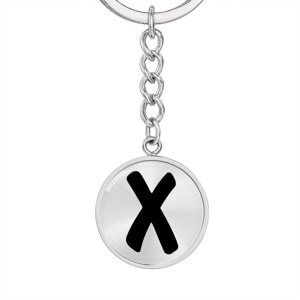 Initial X v1b - Luxury Keychain