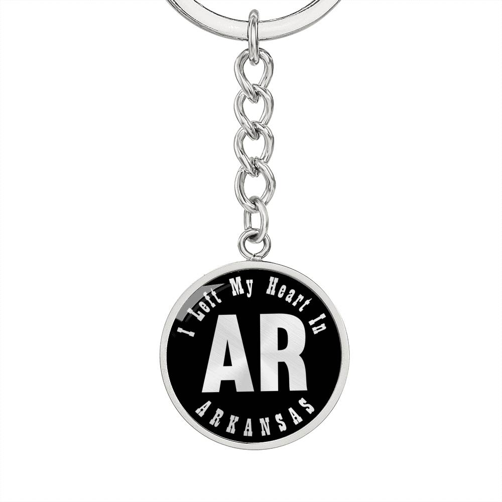 Heart In Arkansas v02 - Luxury Keychain