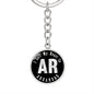 Heart In Arkansas v02 - Luxury Keychain