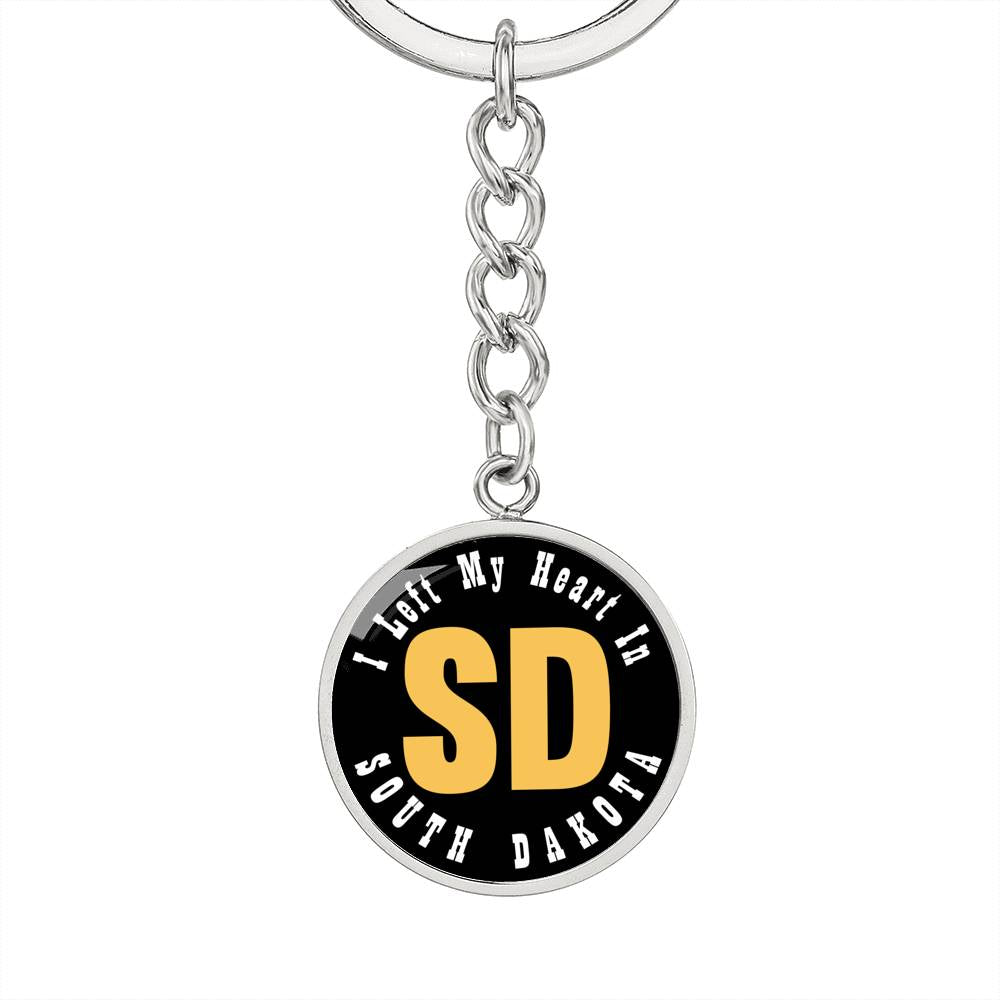 Heart In South Dakota - Luxury Keychain