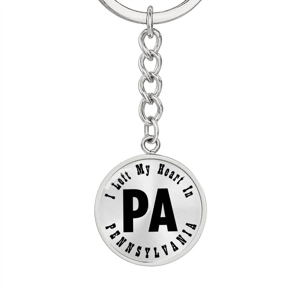 Heart In Pennsylvania v01 - Luxury Keychain