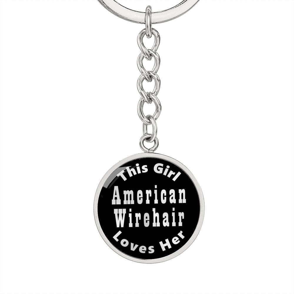 American Wirehair v2 - Luxury Keychain