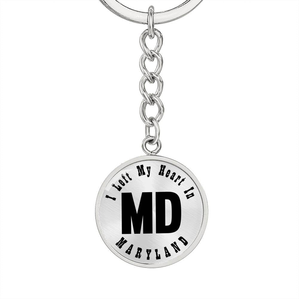 Heart In Maryland v01 - Luxury Keychain