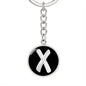Initial X v2b - Luxury Keychain