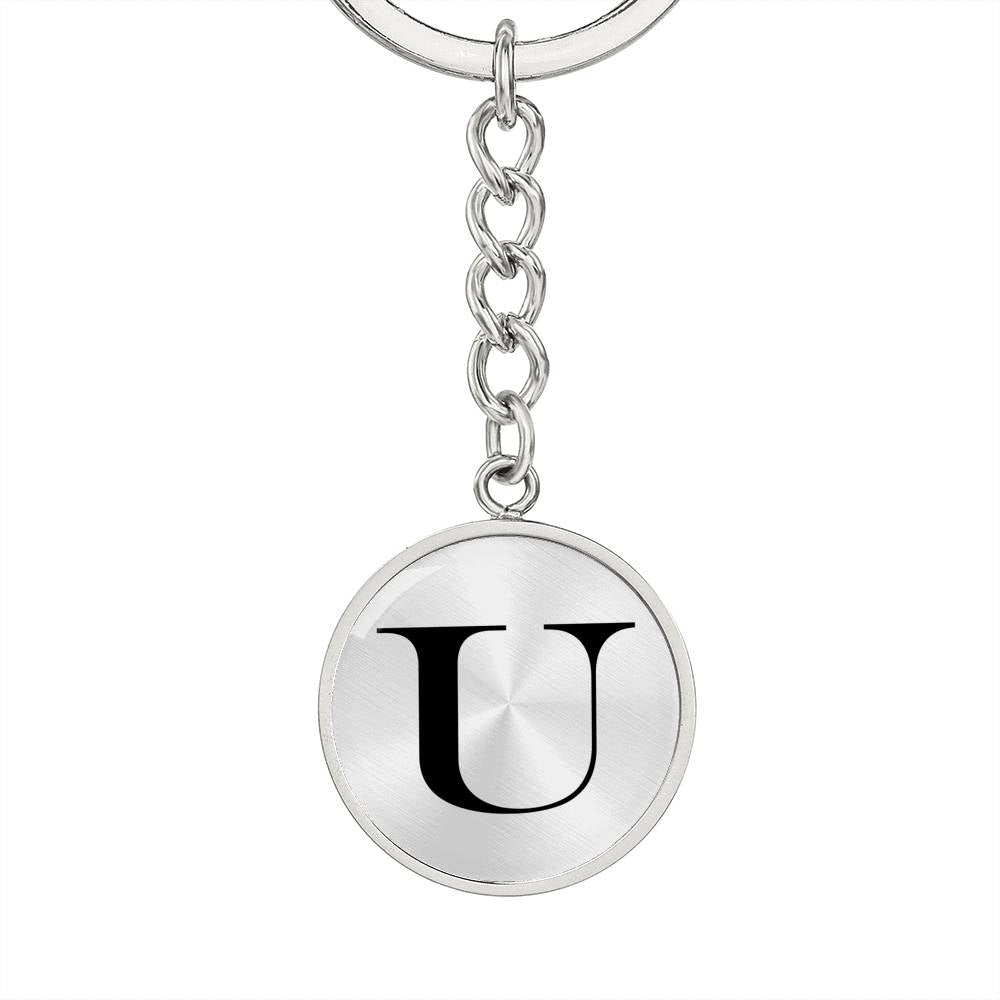 Initial U v1a - Luxury Keychain