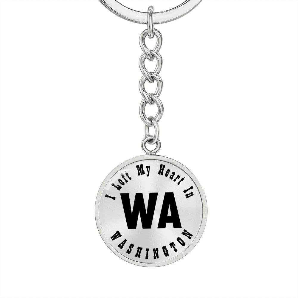 Heart In Washington v01 - Luxury Keychain