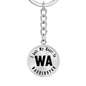 Heart In Washington v01 - Luxury Keychain