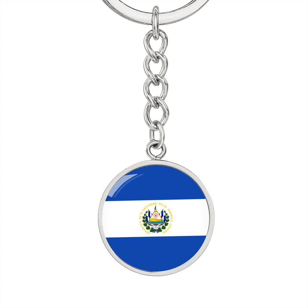 Salvadoran Flag - Luxury Keychain