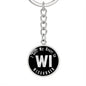Heart In Wisconsin v02 - Luxury Keychain