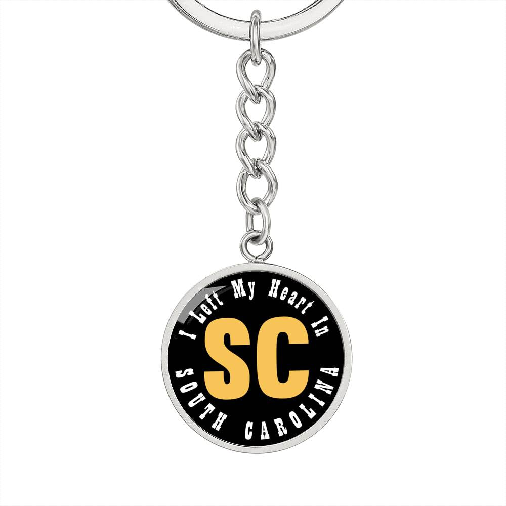 Heart In South Carolina - Luxury Keychain