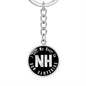 Heart In New Hampshire v02 - Luxury Keychain