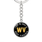 Heart In West Virginia - Luxury Keychain