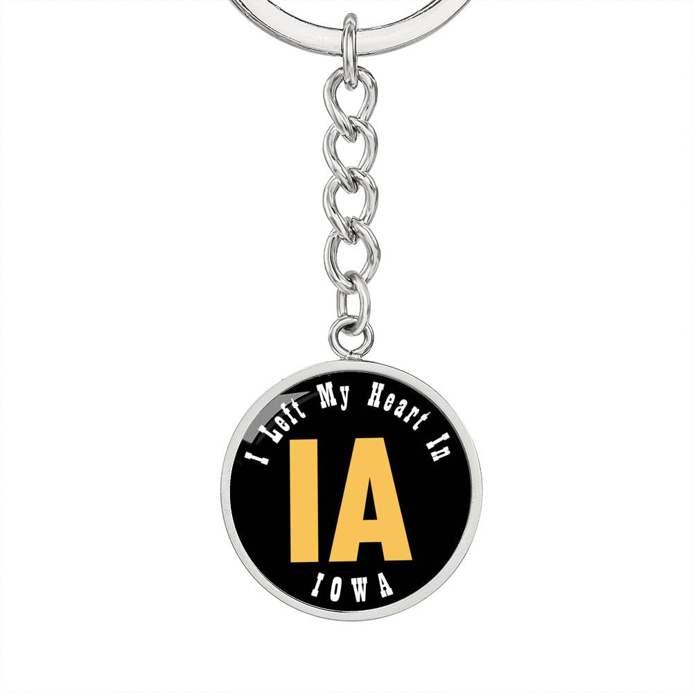 Heart In Iowa - Luxury Keychain