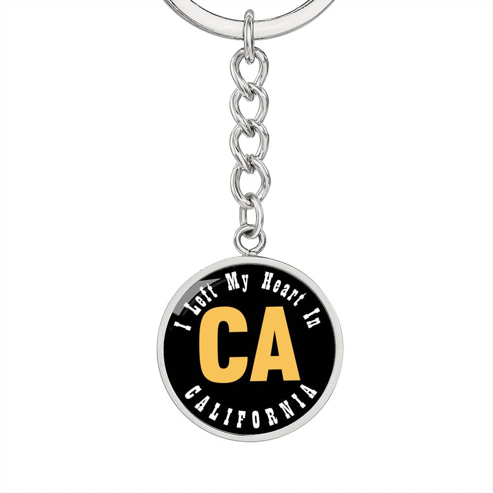 Heart In California - Luxury Keychain