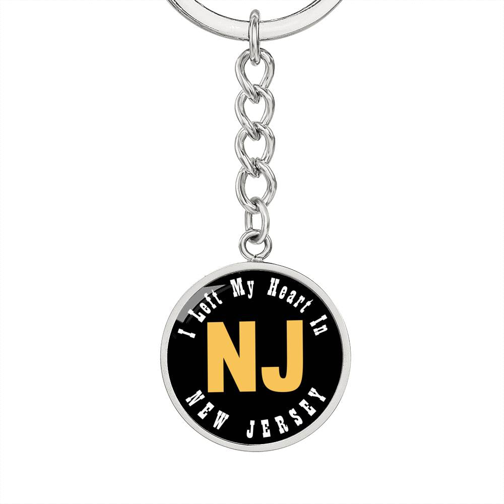 Heart In New Jersey - Luxury Keychain