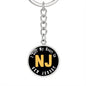 Heart In New Jersey - Luxury Keychain