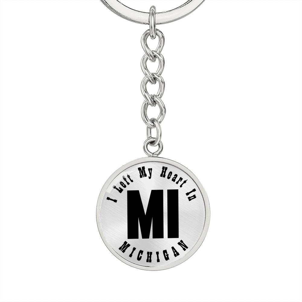 Heart In Michigan v01 - Luxury Keychain