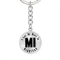 Heart In Michigan v01 - Luxury Keychain