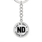 Heart In North Dakota v01 - Luxury Keychain