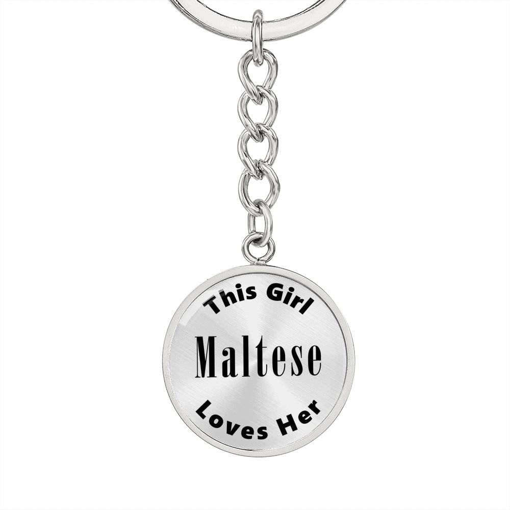 Maltese - Luxury Keychain