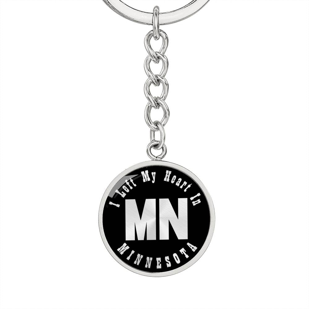 Heart In Minnesota v02 - Luxury Keychain