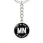 Heart In Minnesota v02 - Luxury Keychain