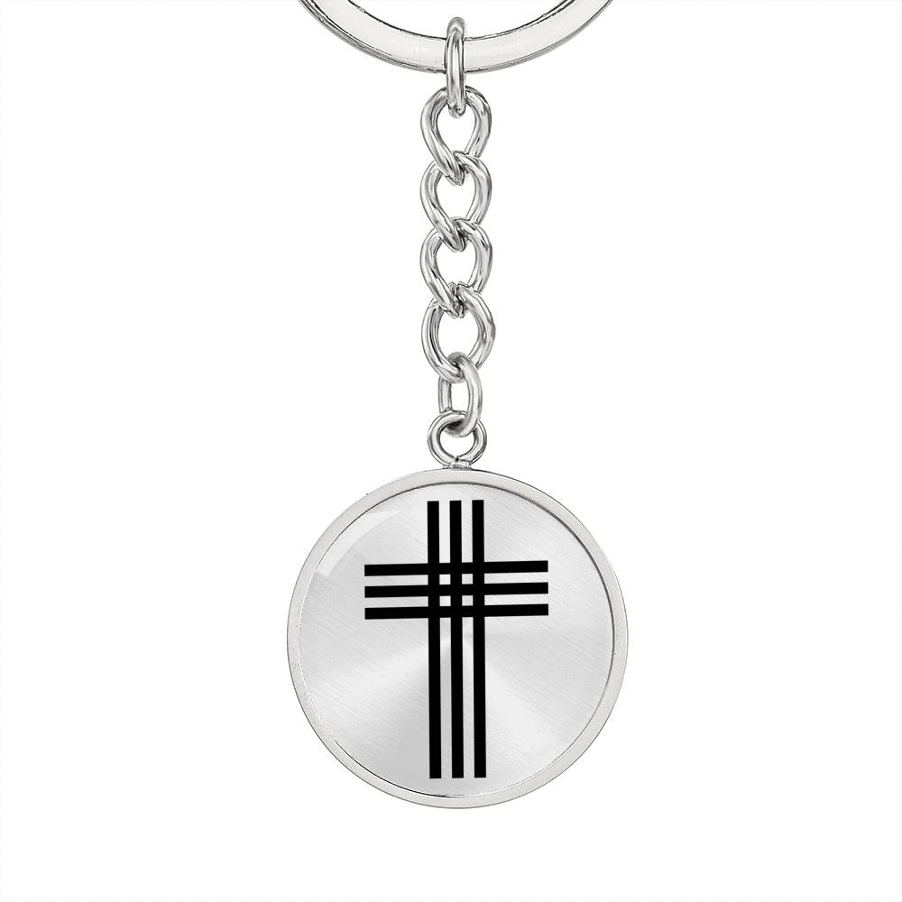 Stylized Cross - Luxury Keychain