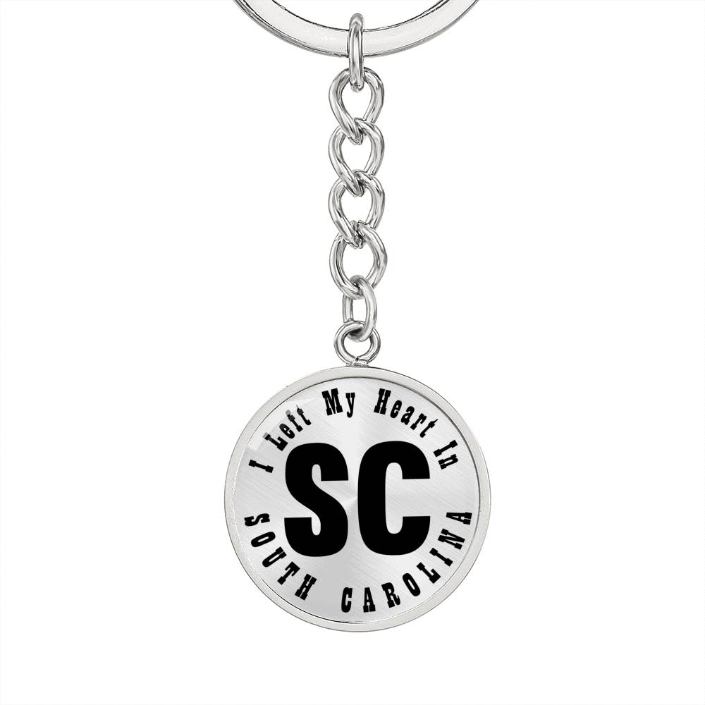 Heart In South Carolina v01 - Luxury Keychain