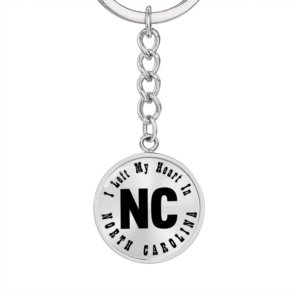 Heart In North Carolina v01 - Luxury Keychain